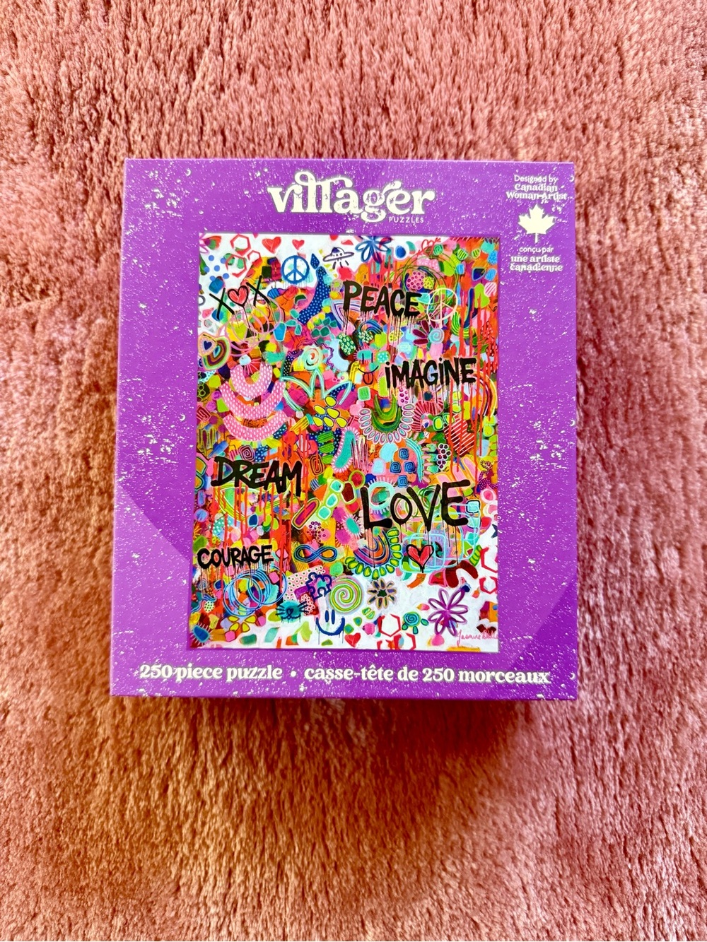 Villager 250 Piece Pink Graffiti puzzle